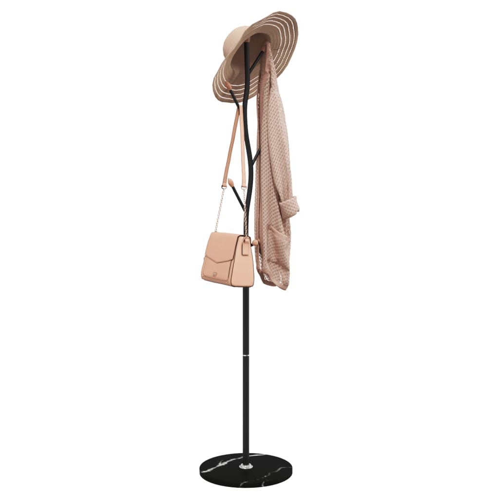 Coat Stand Black 177 cm Powder-coated Iron - The Home Maker