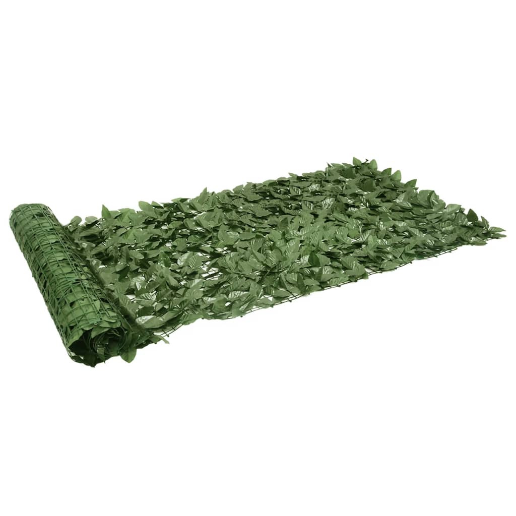 Balcony Screen with Dark Green Leaves 200x100 cm - Style and Chic