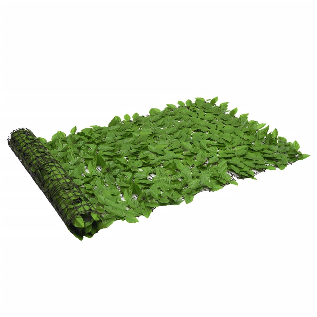 Balcony Screen with Green Leaves 200x100 cm - The Home Maker
