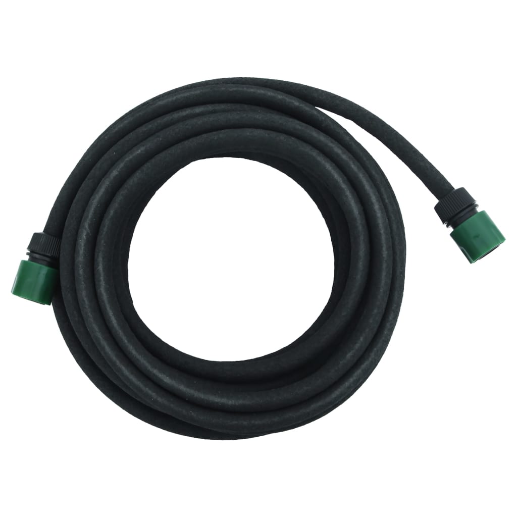 Garden Soaker Hose Black 0.6" 10 m Rubber - Casper Homes