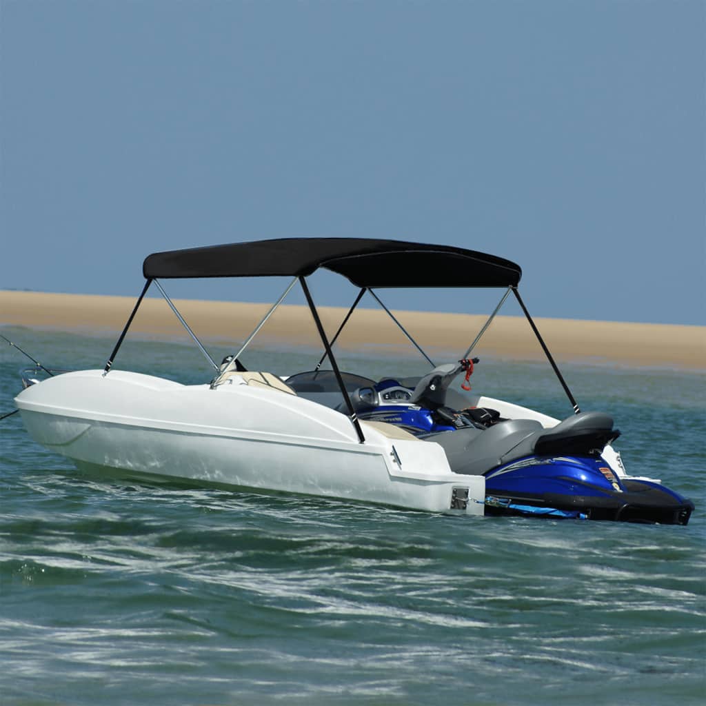 2-bow Bimini Top Black 180x130x110 cm - Charlotte Dunes