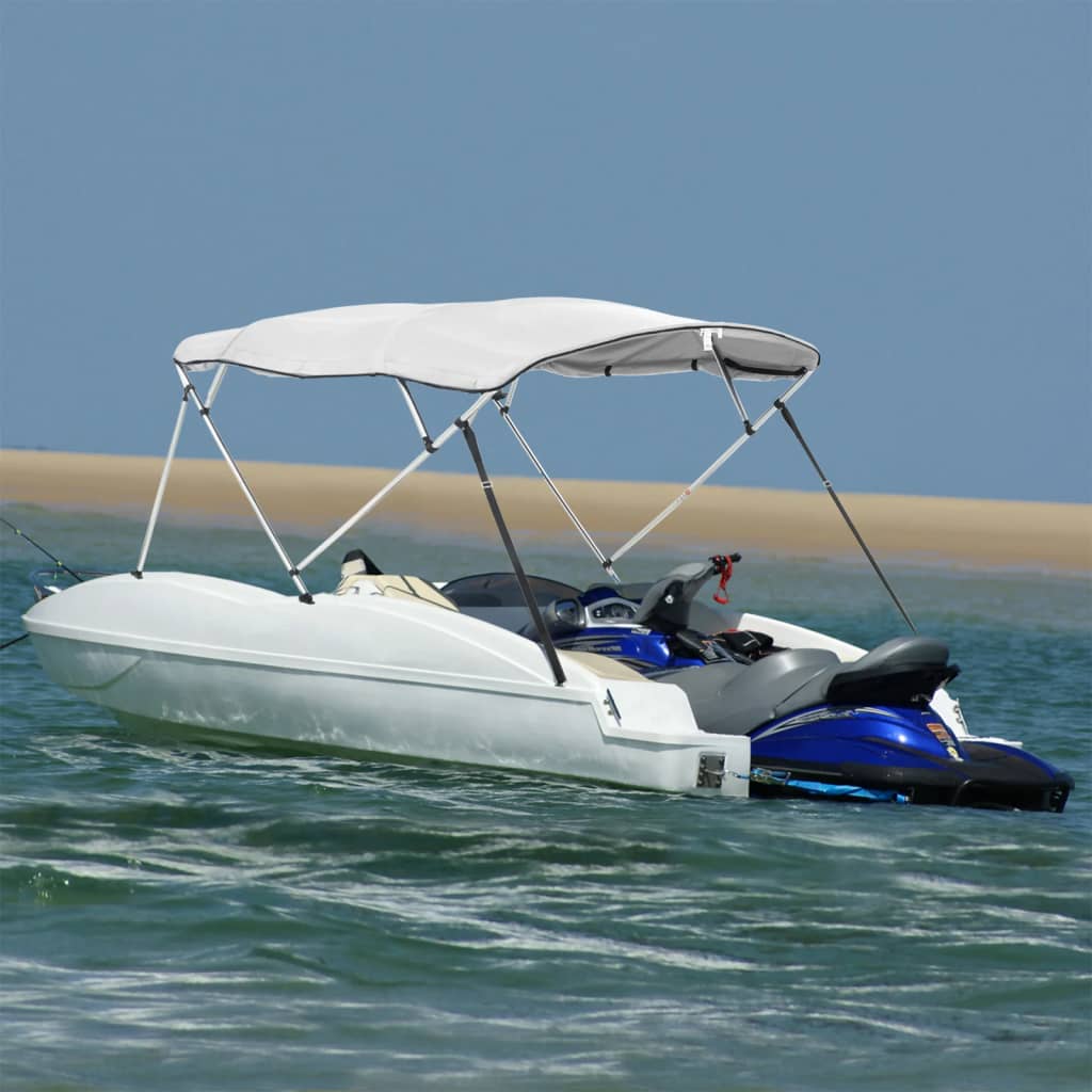4-bow Bimini Top with Sidewalls 243x(230-244)x137 cm - vid-94829 - Charlotte Dunes