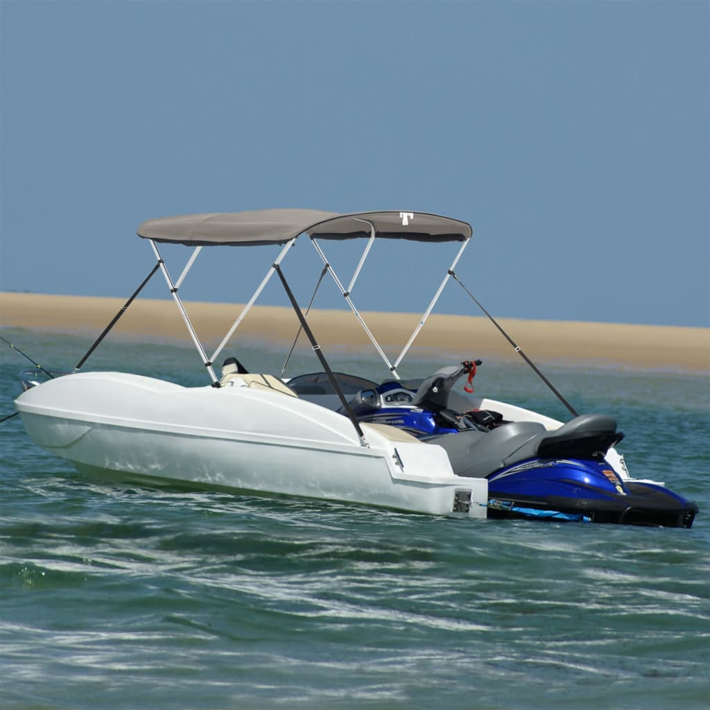 3-bow Bimini Top with Mesh Sidewalls 183x(170-182)x137 cm - Charlotte Dunes