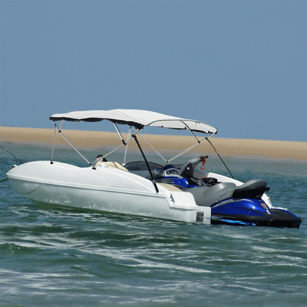 4-bow Bimini Top with Mesh Sidewalls 243x(200-213)x137 cm - vid-94852 - Charlotte Dunes
