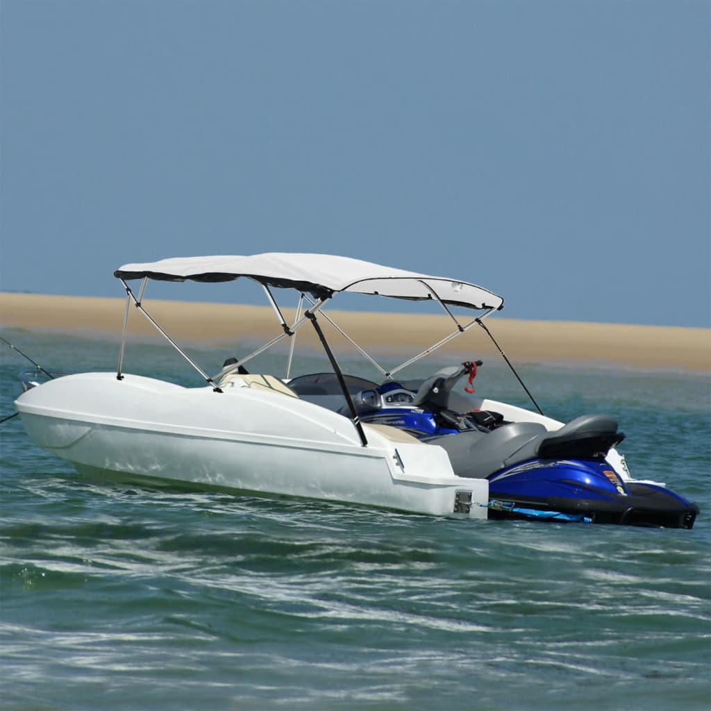 4-bow Bimini Top with Mesh Sidewalls 243x(230-244)x137 cm - vid-94853 - Charlotte Dunes