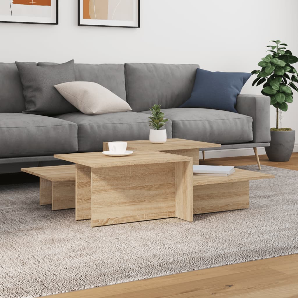 Coffee Tables 2 pcs Sonoma Oak Engineered Wood - Millennium Furniture