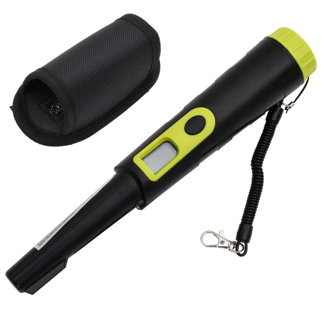 Pinpointer Metal Detector with LCD Display Black and Yellow - Merkel Designers