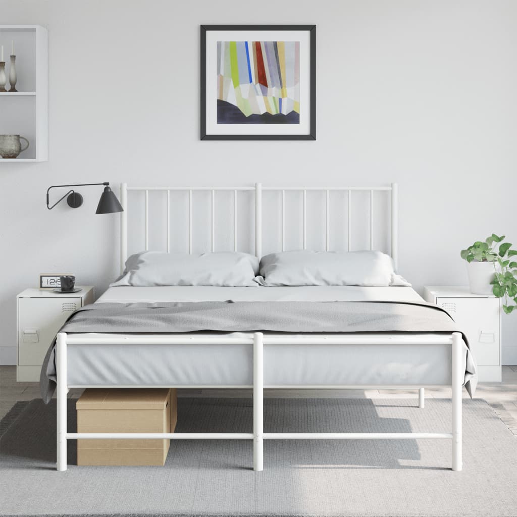 Bedside Cabinets 2 pcs White 34.5x39x44 cm Steel - vid-841618 - Design Hut