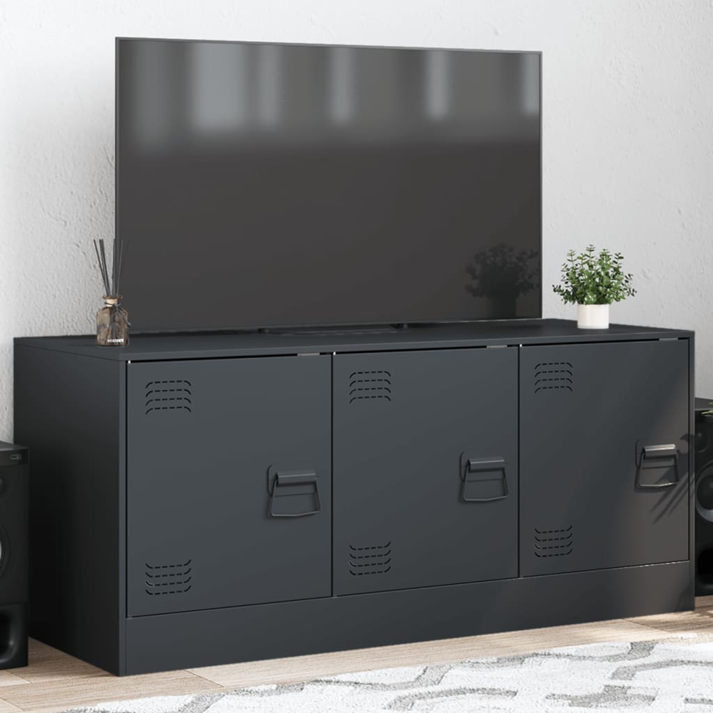 TV Cabinet Anthracite 99x39x44 cm Steel - Design Hut