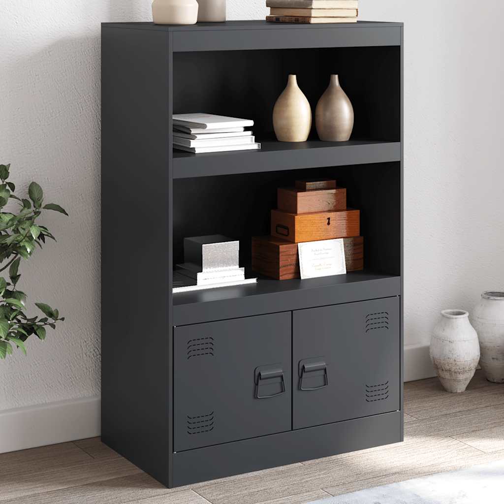 Sideboard Anthracite 67x39x107 cm Steel - vid-841669 - Charlotte Dunes