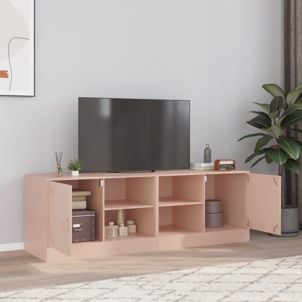 TV Cabinets 2 pcs Pink 67x39x44 cm Steel - vid-841694 - Design Hut