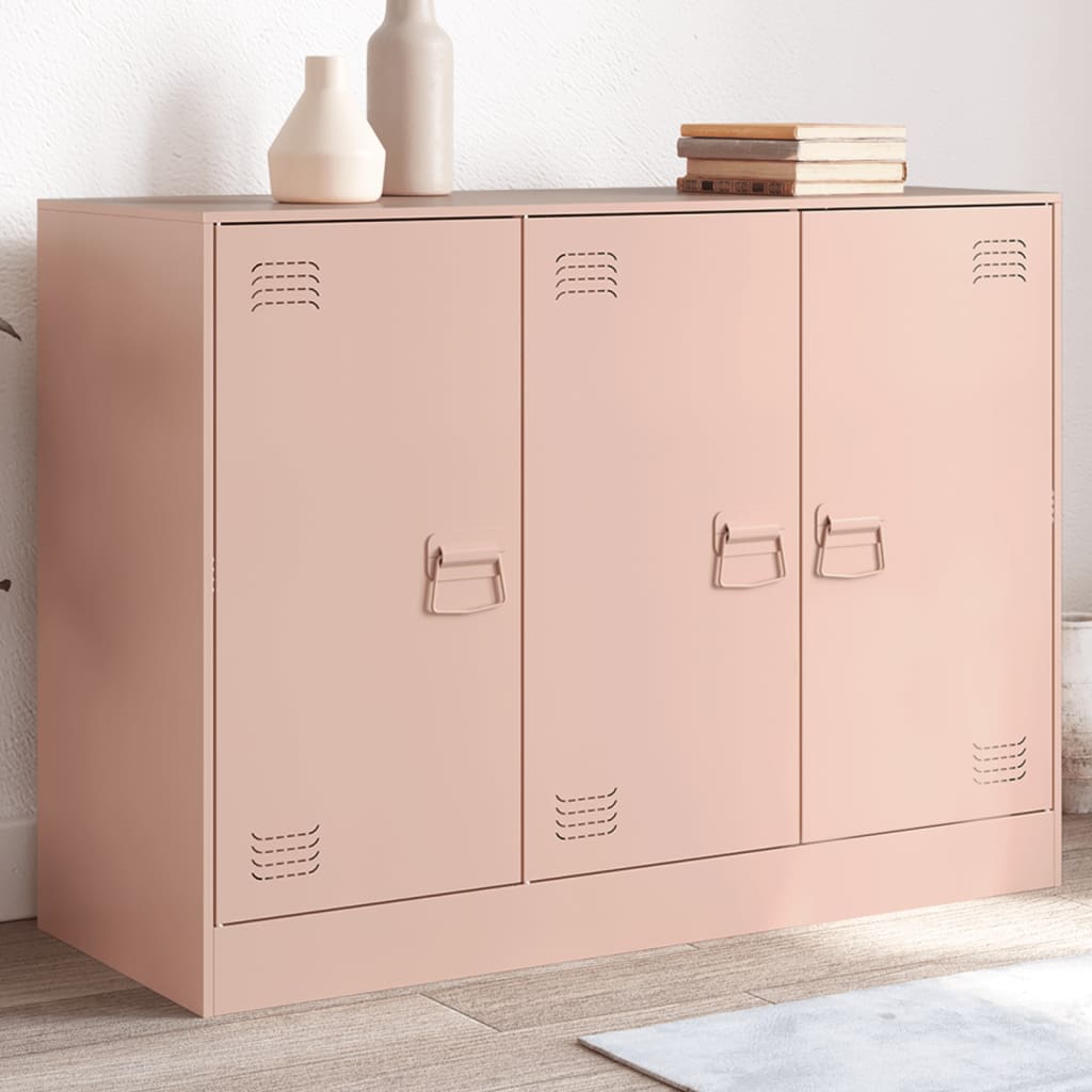 Sideboard Pink 99x39x73 cm Steel - R and M Furniture