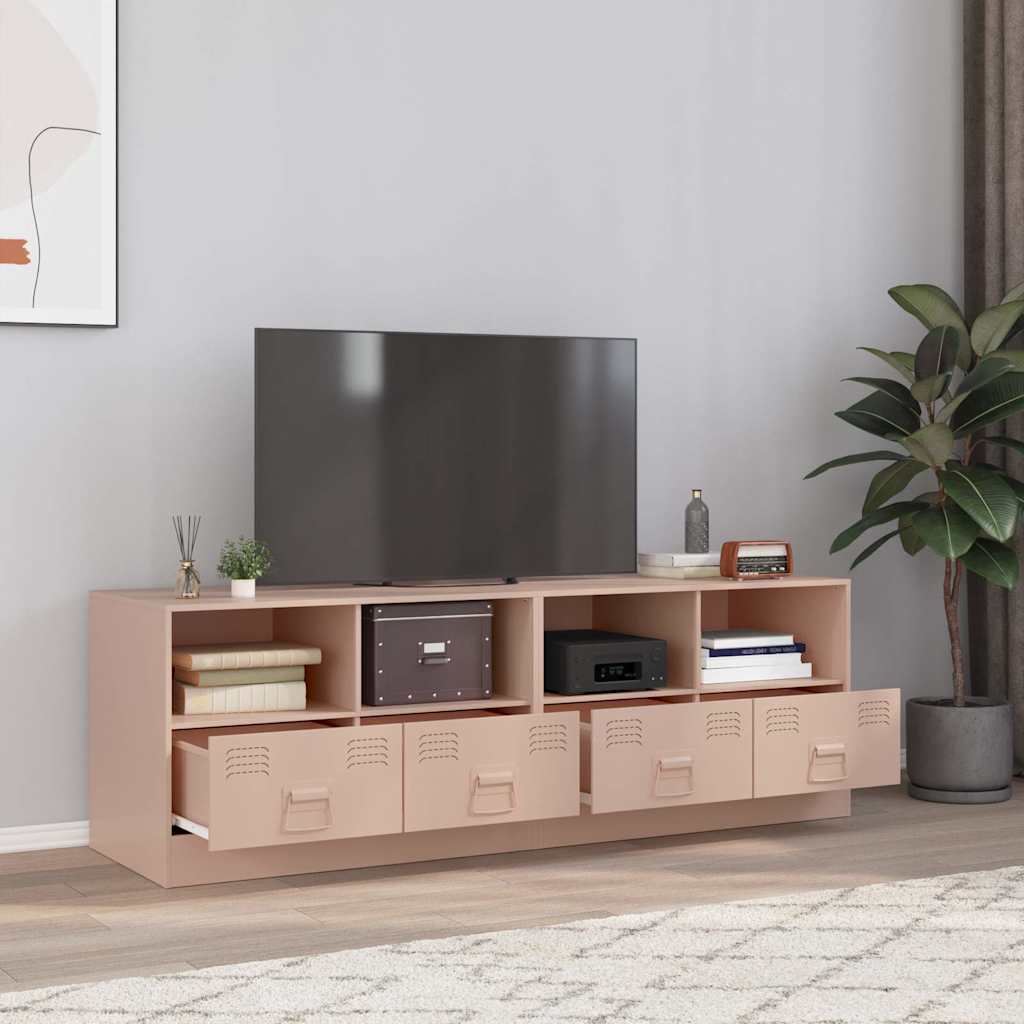 TV Cabinets 2 pcs Pink 67x39x44 cm Steel - vid-841742 - Design Hut