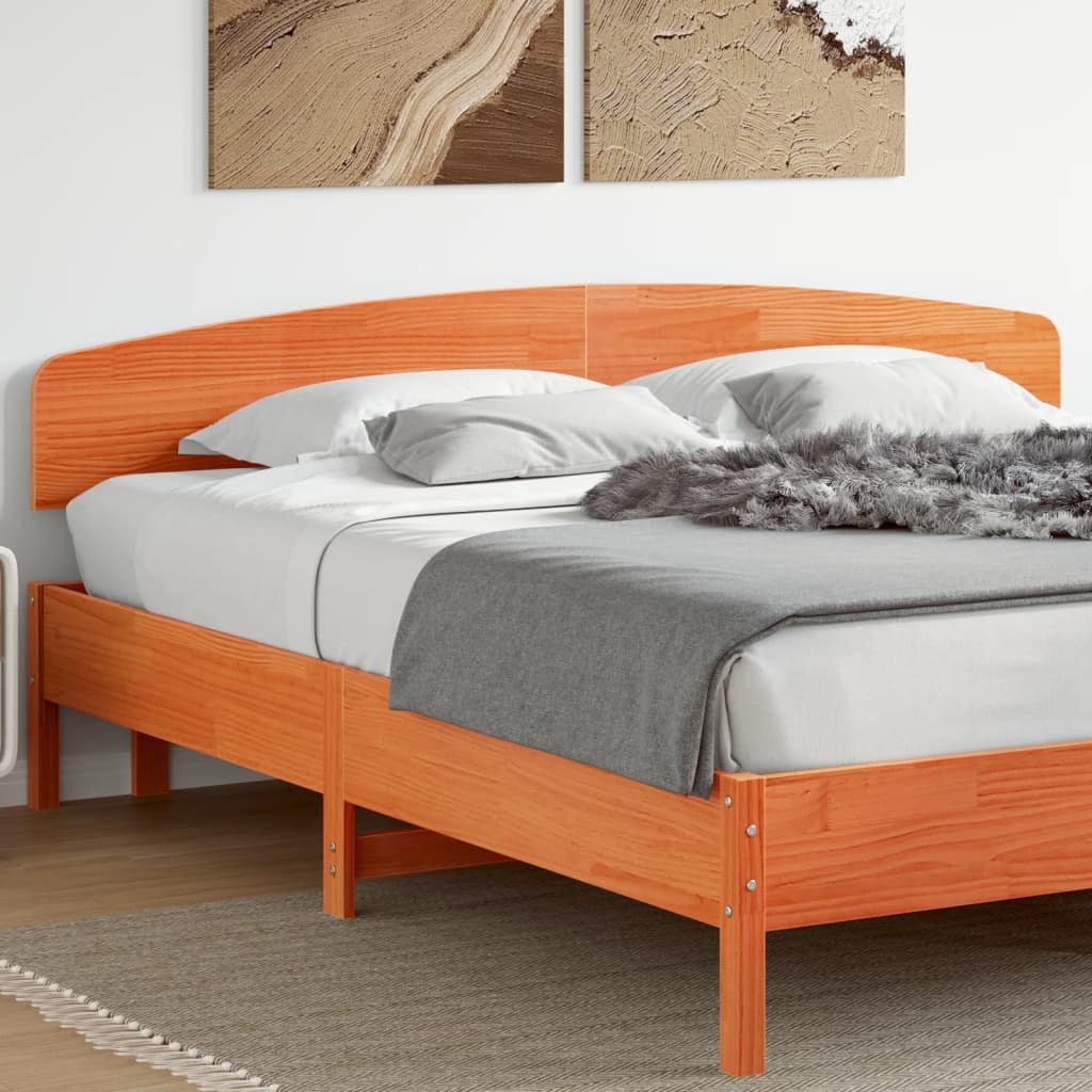 Headboard Wax Brown 180 cm Solid Wood Pine - Casper Homes