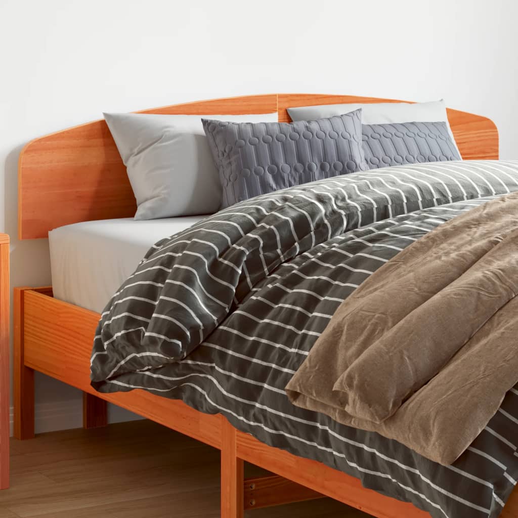 Headboard Wax Brown 150 cm Solid Wood Pine - All Things Good