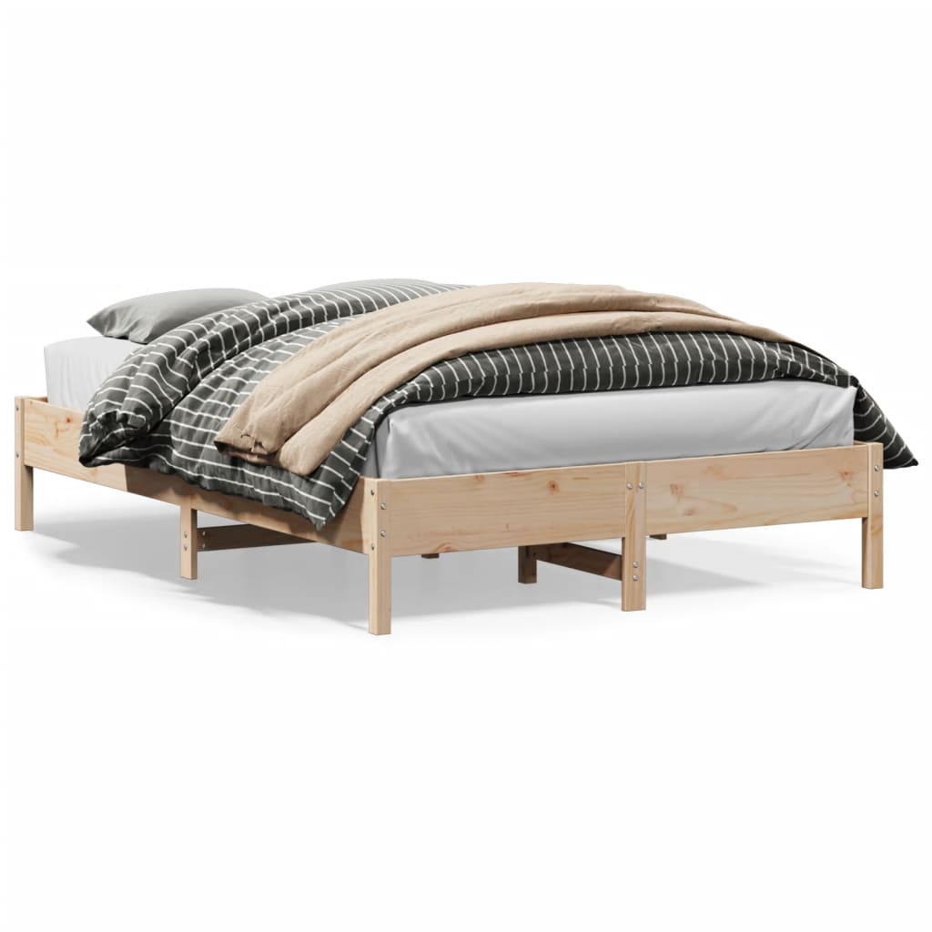 Bed Frame 120x200 cm Solid Wood Pine - All Things Good