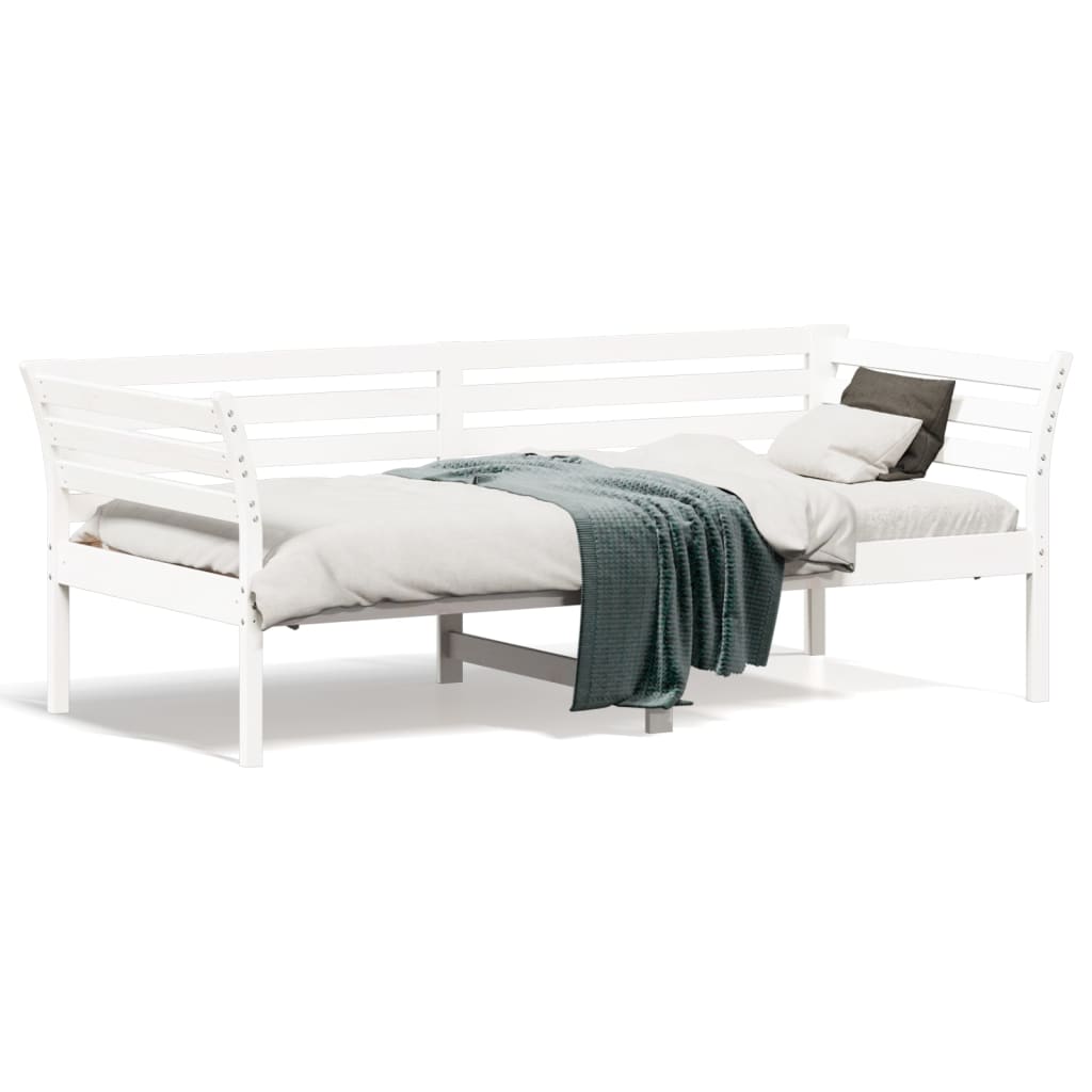 Day Bed White 90x190 cm Solid Wood Pine - Casper Homes