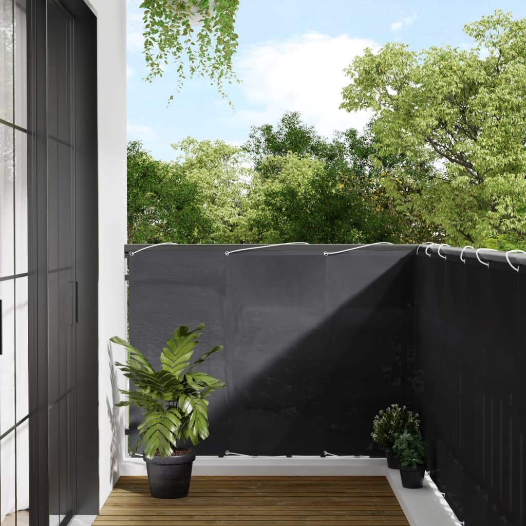 Balcony Screen Anthracite 120x800 cm 100% Polyester Oxford - Merkel Designers