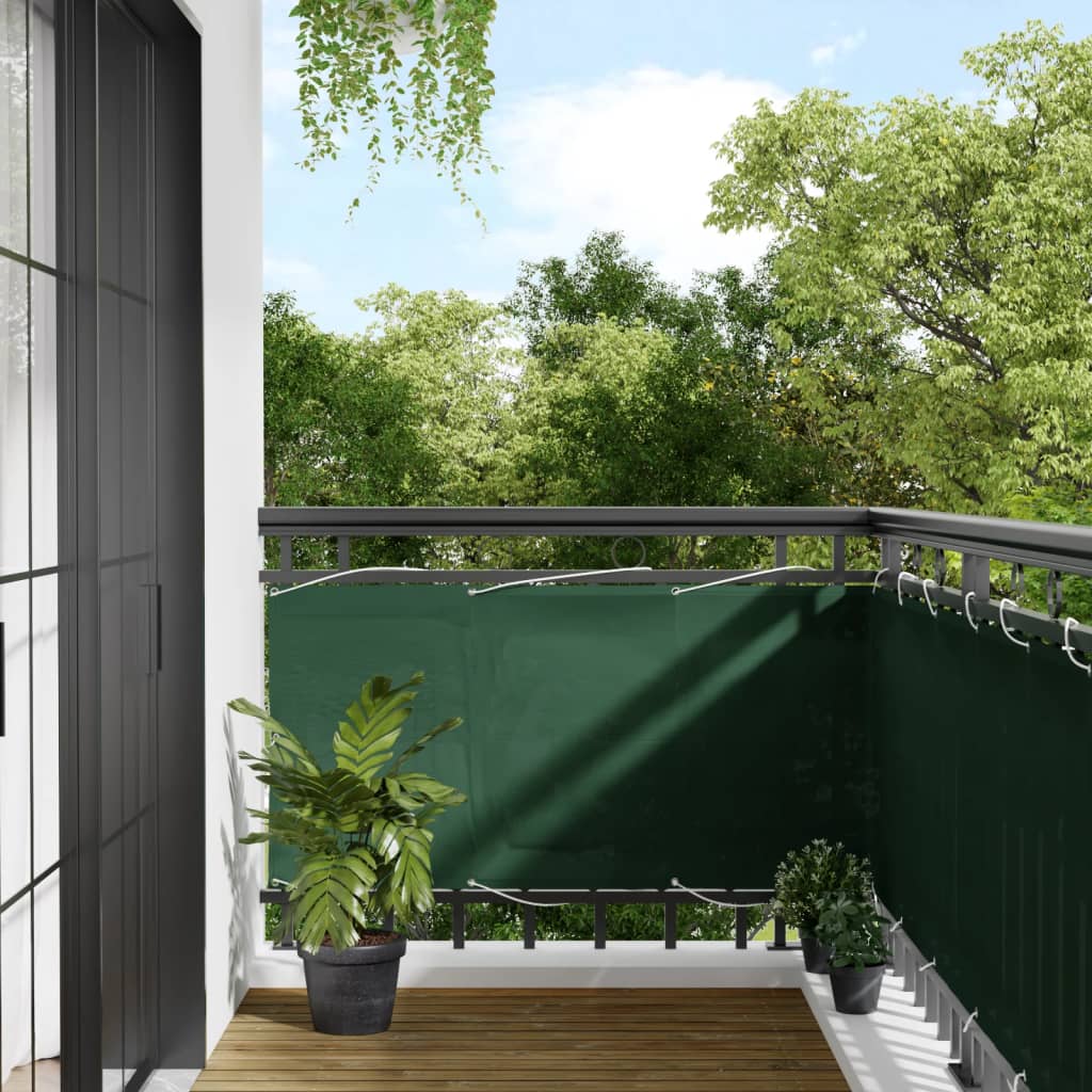 Balcony Screen Dark Green 75x800 cm 100% Polyester Oxford - Merkel Designers