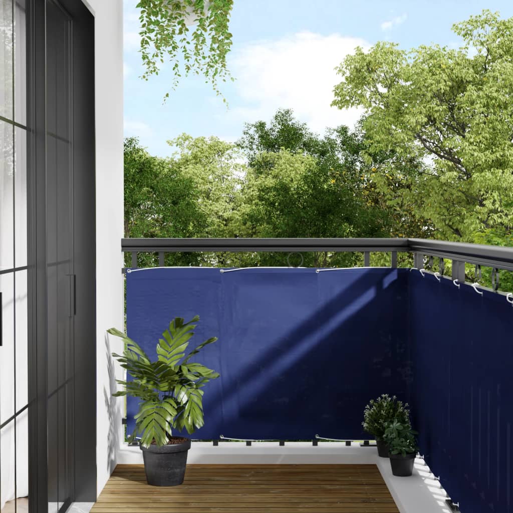 Balcony Screen Blue 90x1000 cm 100% Polyester Oxford - All Things Good