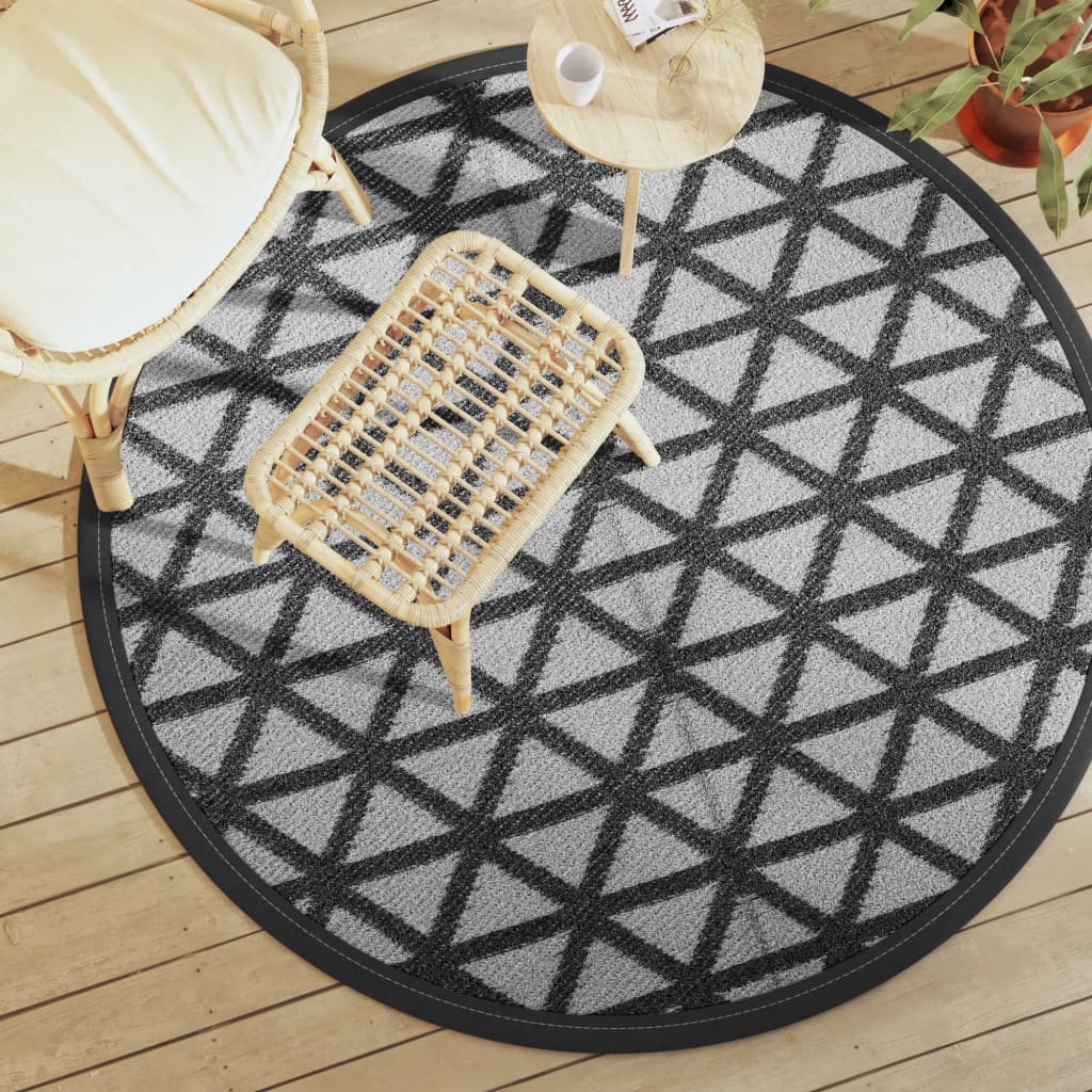 Outdoor Carpet ARAKIL Black 160 cm PP - Merkel Designers