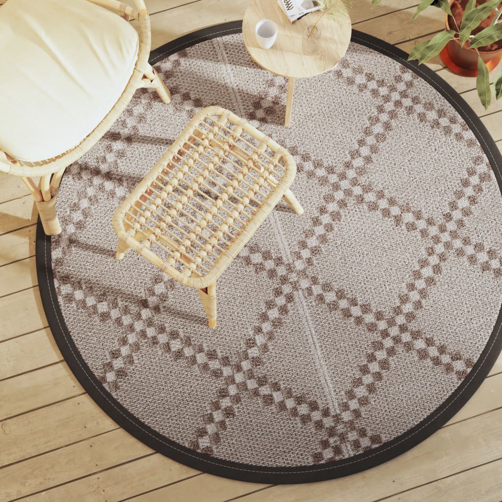 Outdoor Carpet ARAKIL Brown 160 cm PP - Merkel Designers