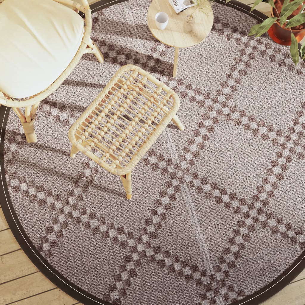 Outdoor Carpet ARAKIL Brown 200 cm PP - vid-368480 - Merkel Designers