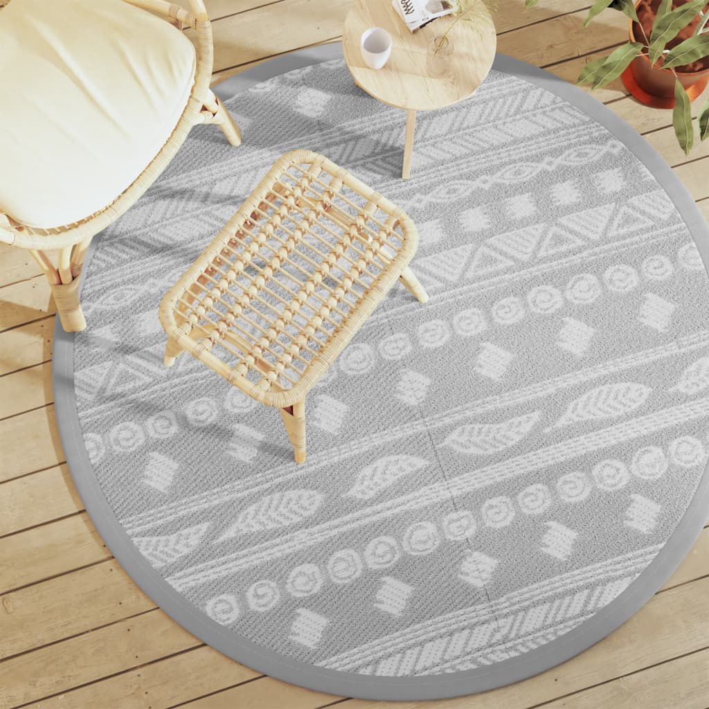 Outdoor Carpet ARAKIL Grey 160 cm PP - vid-368531 - Merkel Designers