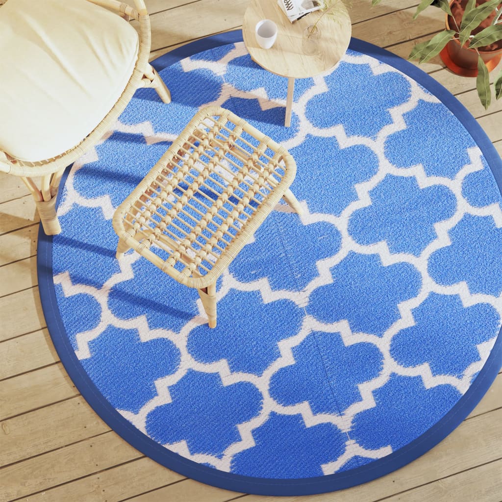 Outdoor Carpet ARAKIL Blue 160 cm PP - Merkel Designers