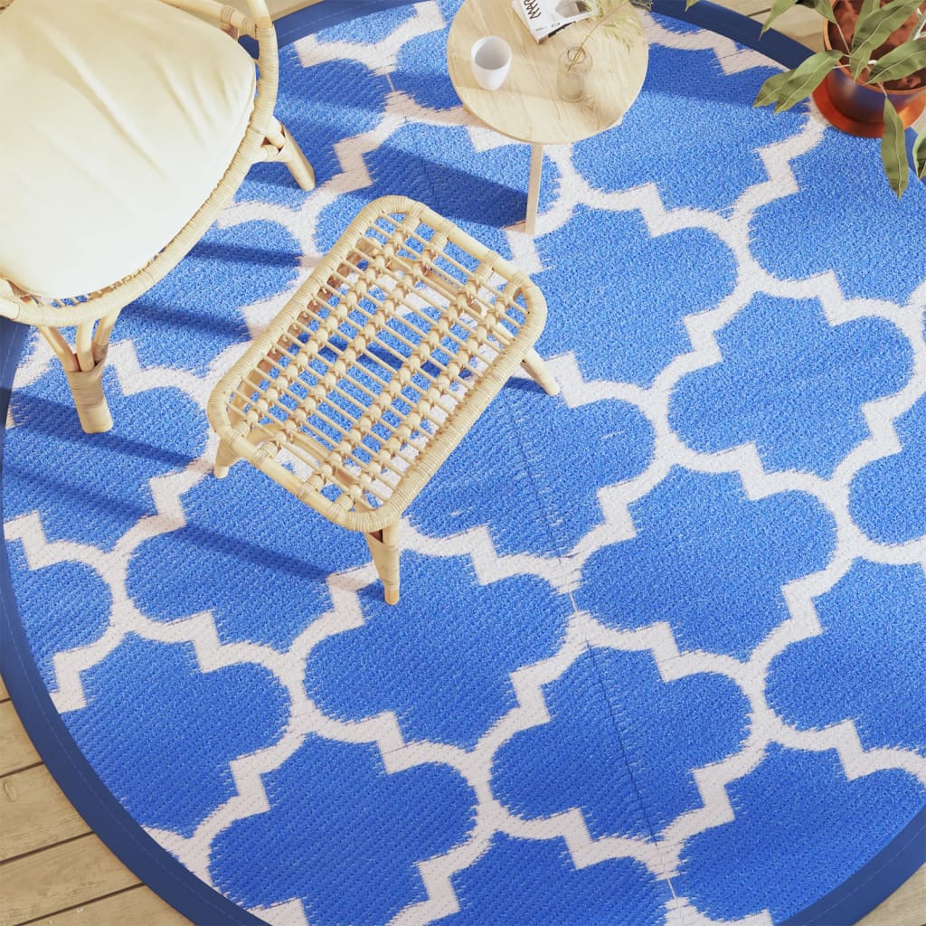 Outdoor Carpet ARAKIL Blue 200 cm PP - Merkel Designers