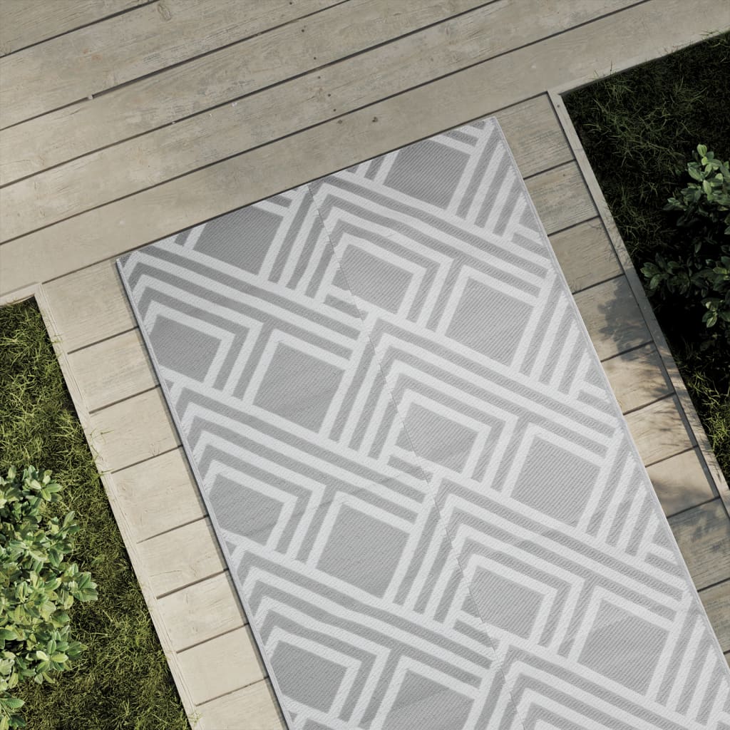 Outdoor Carpet ARAKIL Grey 80x150 cm PP - Merkel Designers