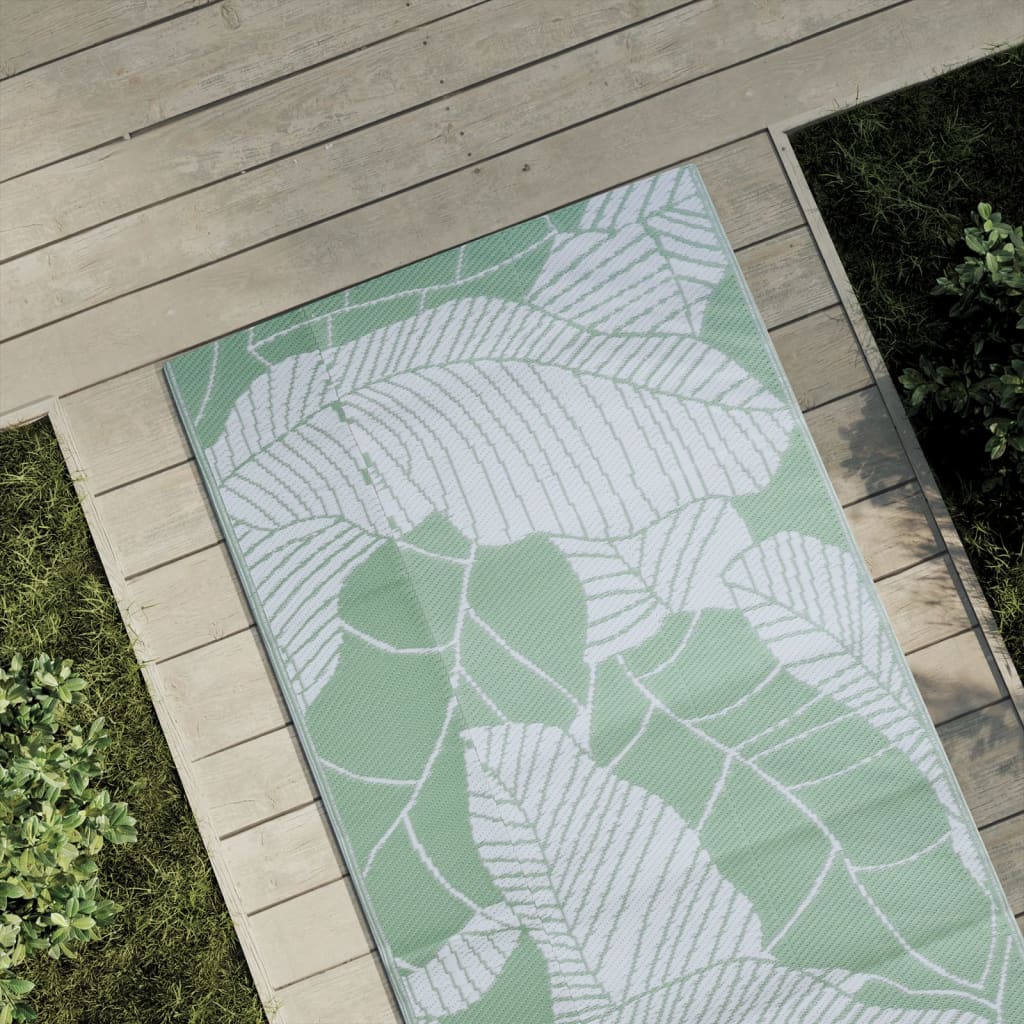 Outdoor Carpet ARAKIL Green 80x250 cm PP - vid-368585 - Merkel Designers