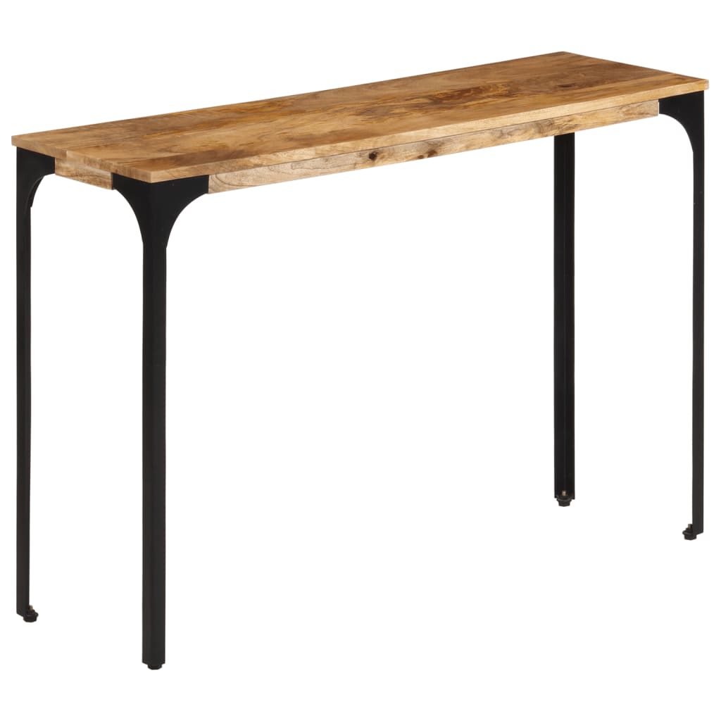 Console Table Brown 110x35x76 cm Solid Wood Mango and Iron - Decor Base