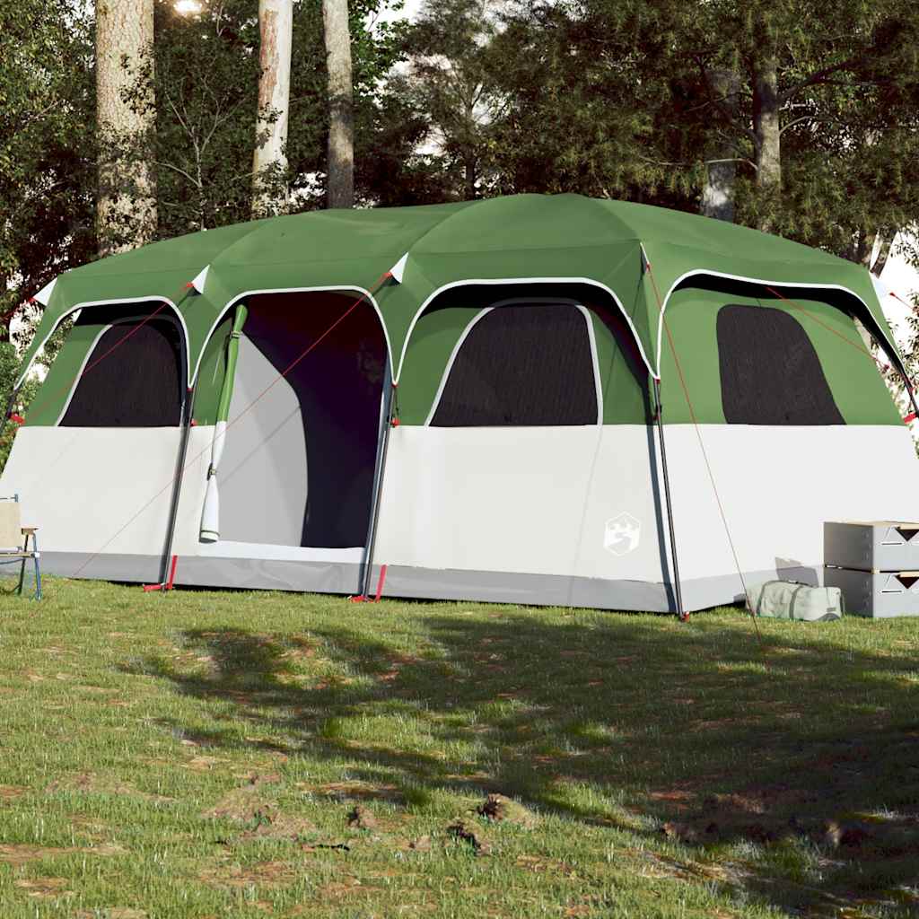 Family Tent Cabin 9-Person Green Waterproof - Charlotte Dunes