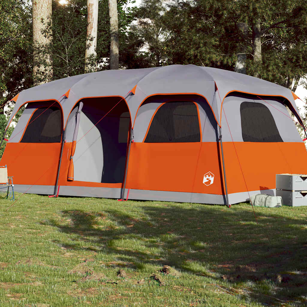 Family Tent Cabin 9-Person Grey Waterproof - Charlotte Dunes
