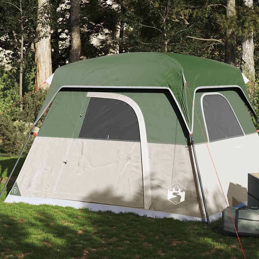 Camping Tent Cabin 4-Person Green Waterproof - Charlotte Dunes