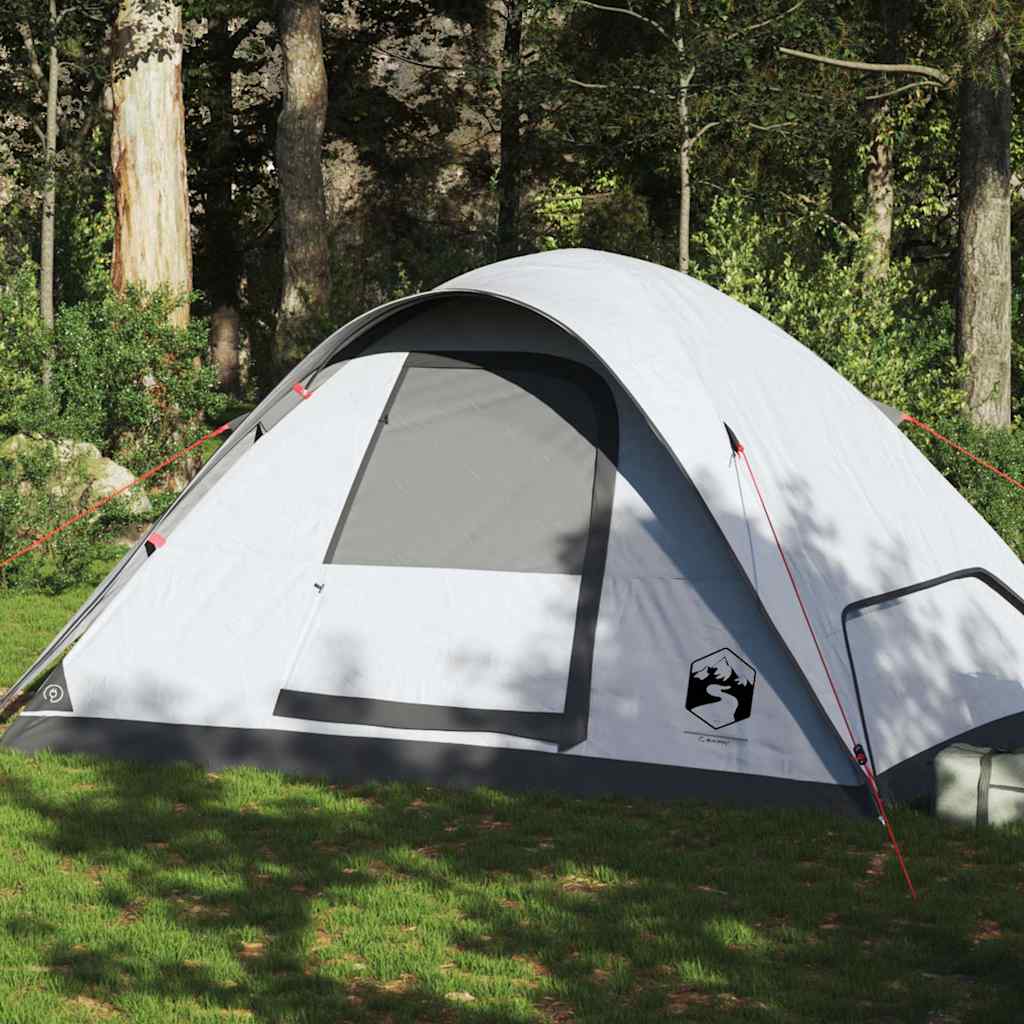 Family Tent Dome 6-Person White Blackout Fabric Waterproof - vid-94554 - Charlotte Dunes