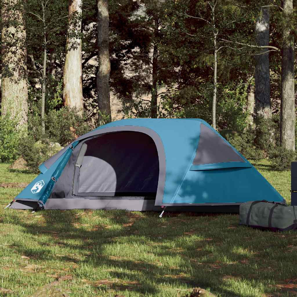 Camping Tent Dome 1-Person Blue Waterproof - Merlin Deals
