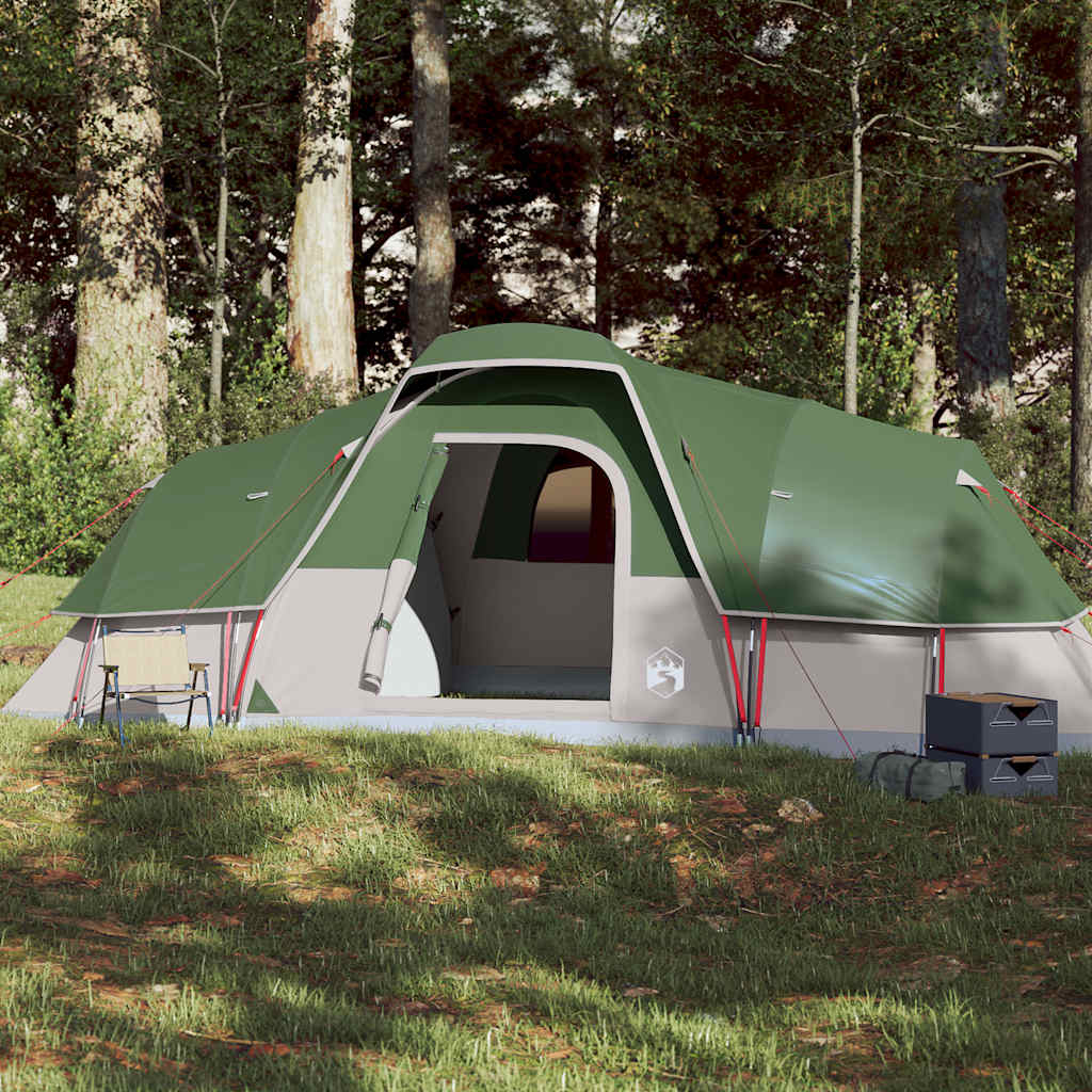 Family Tent Dome 11-Person Green Waterproof - Discount Dealers