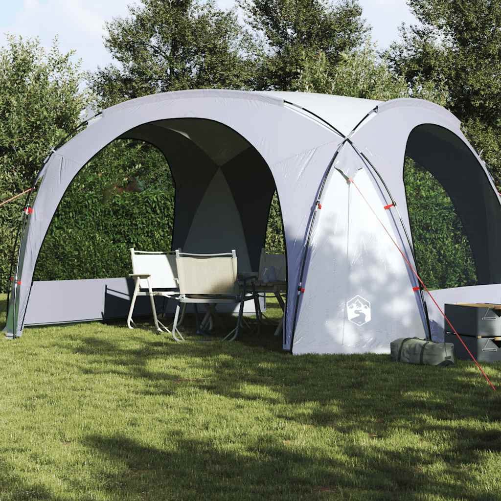 Party Tent White and Grey Waterproof - Charlotte Dunes