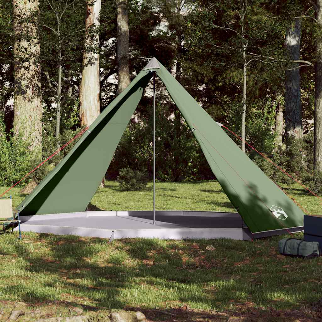 Family Tent Tipi 8-Person Green Waterproof - vid-94582 - Charlotte Dunes