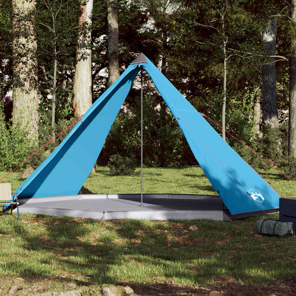 Family Tent Tipi 8-Person Blue Waterproof - vid-94583 - Charlotte Dunes