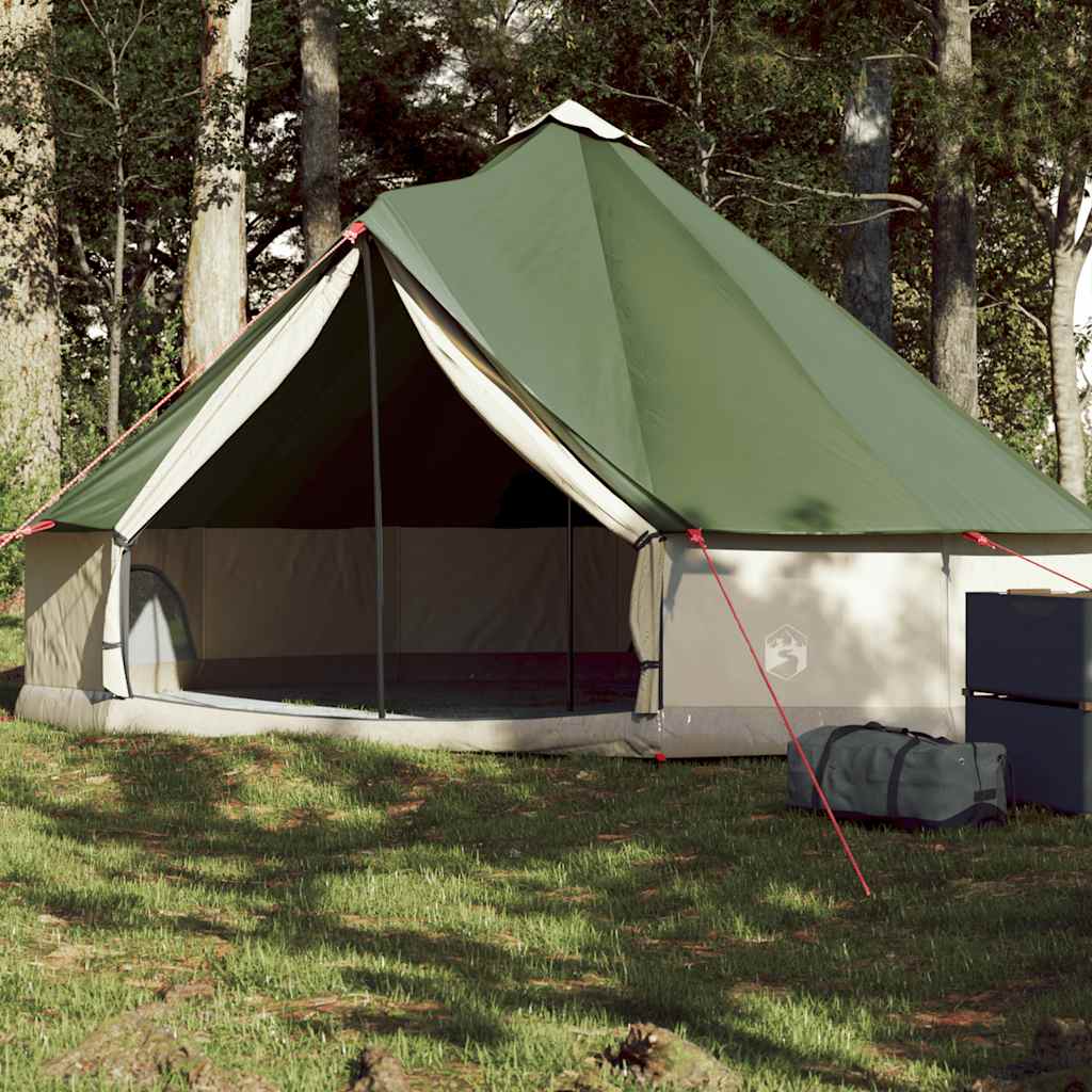 Family Tent Tipi 6-Person Green Waterproof - Millennium Furniture