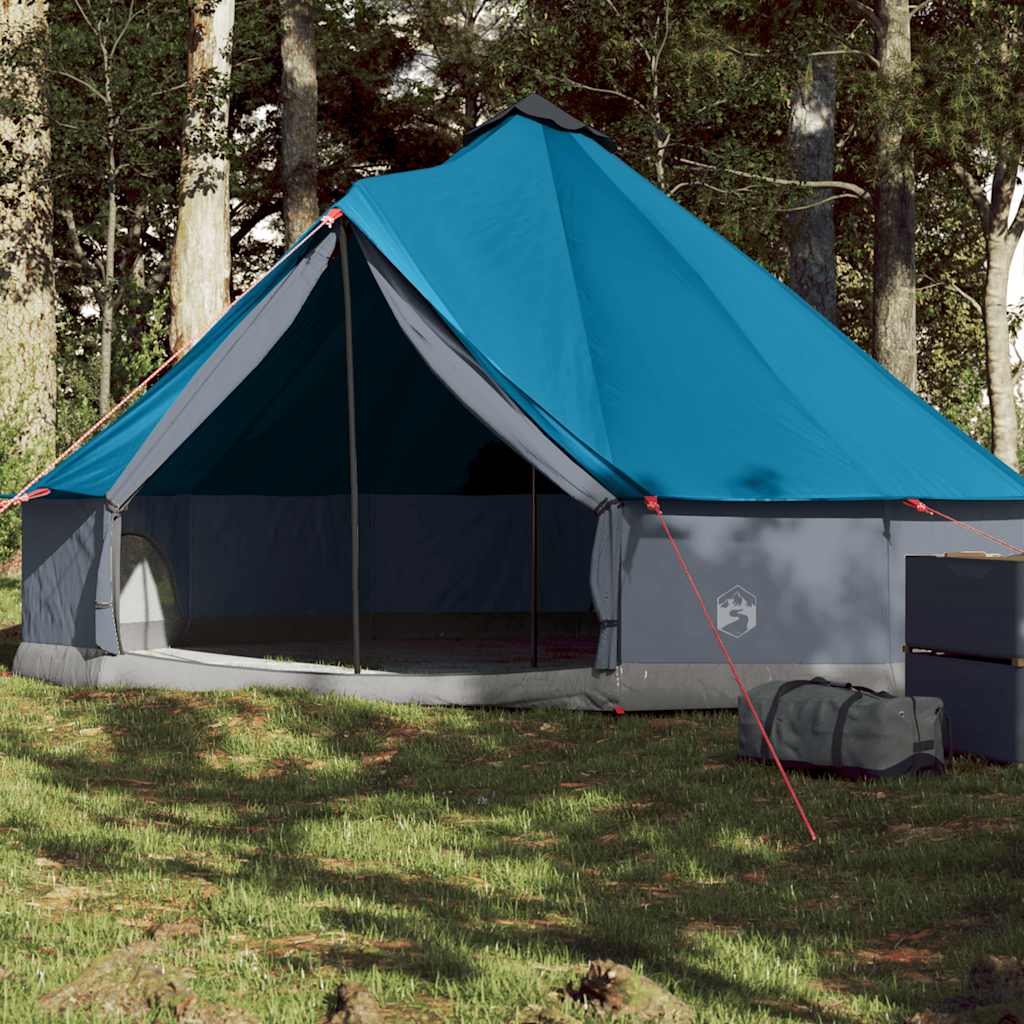Family Tent Tipi 6-Person Blue Waterproof - Millennium Furniture