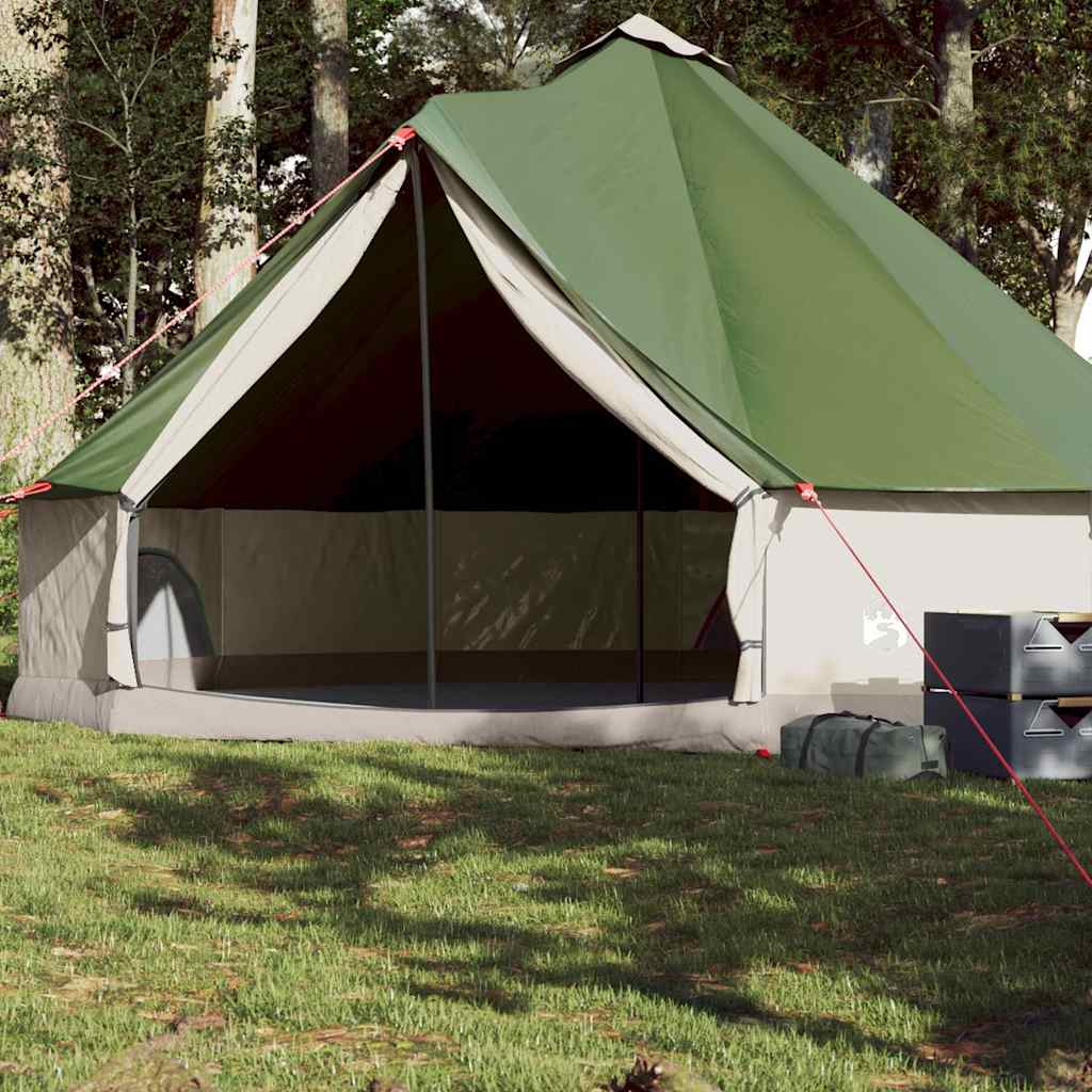 Family Tent Tipi 8-Person Green Waterproof - Brittle & Co
