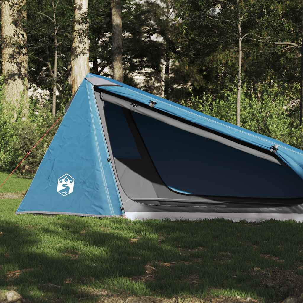 Camping Tent Tunnel 1-Person Blue Waterproof - Design Hut