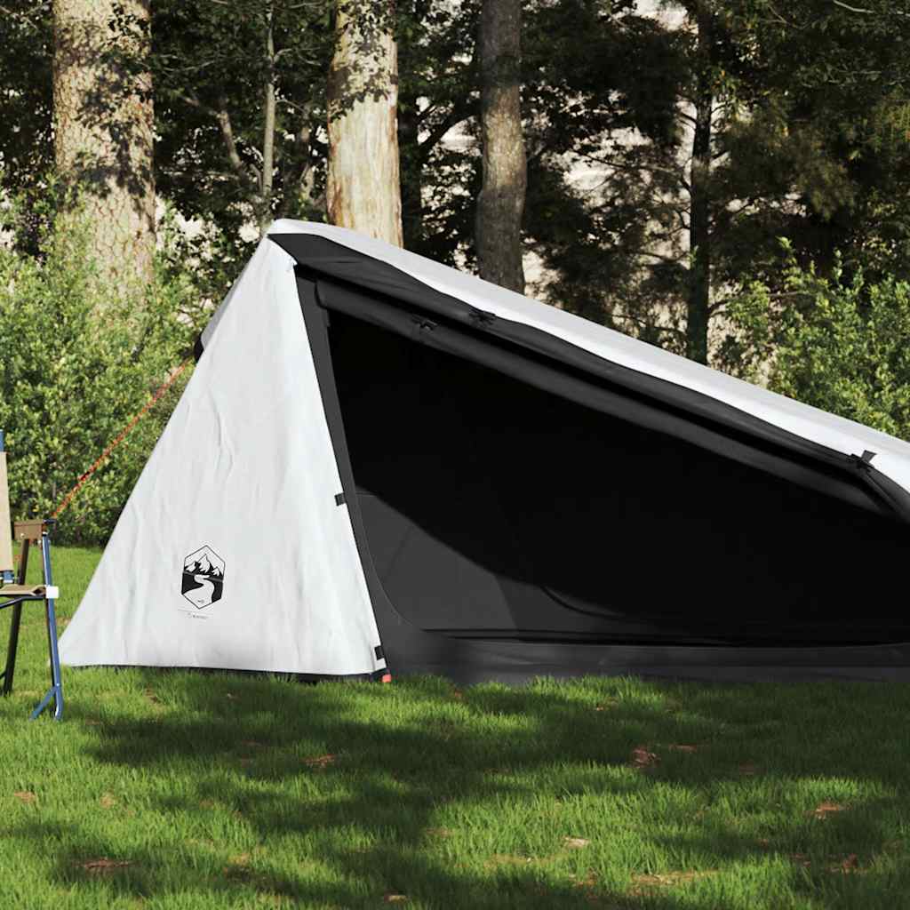 Camping Tent Tunnel 1-Person White Blackout Fabric Waterproof - Style and Chic