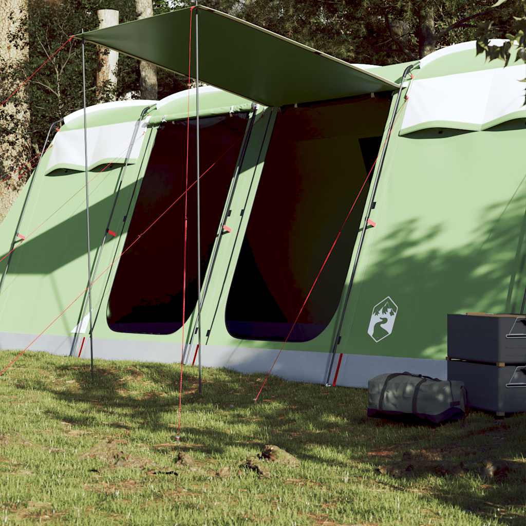 Family Tent Tunnel 8-Person Green Waterproof - The Home Maker