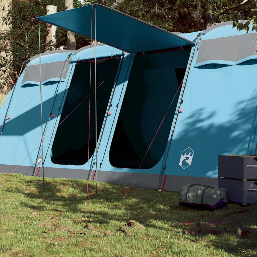 Family Tent Tunnel 8-Person Blue Waterproof - Unbeatable Bargains