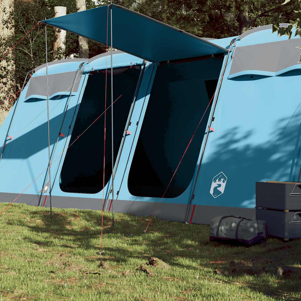 Family Tent Tunnel 10-Person Blue Waterproof - Casper Homes